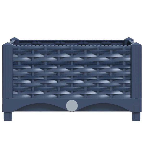 vidaXL حوض زراعي مرتفع 120×40×23 سم بولي بروبيلين