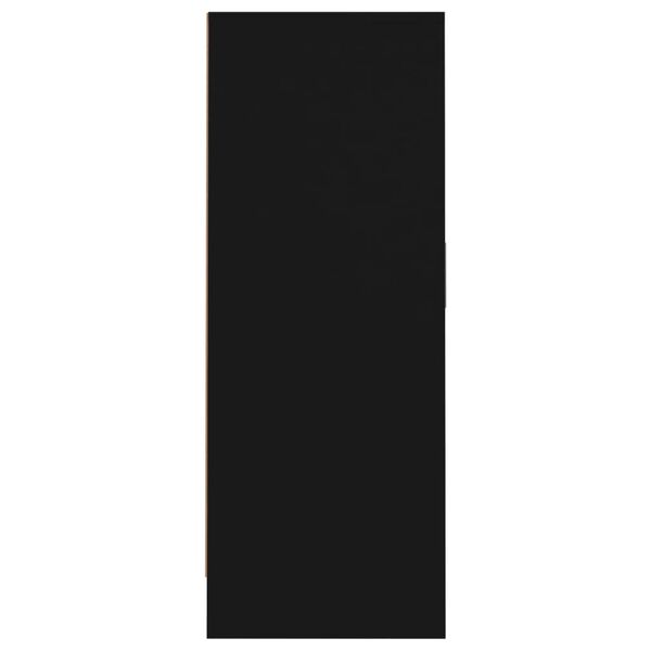 vidaXL خزانة أحذية أسود 60×35×92 سم خشب صناعي