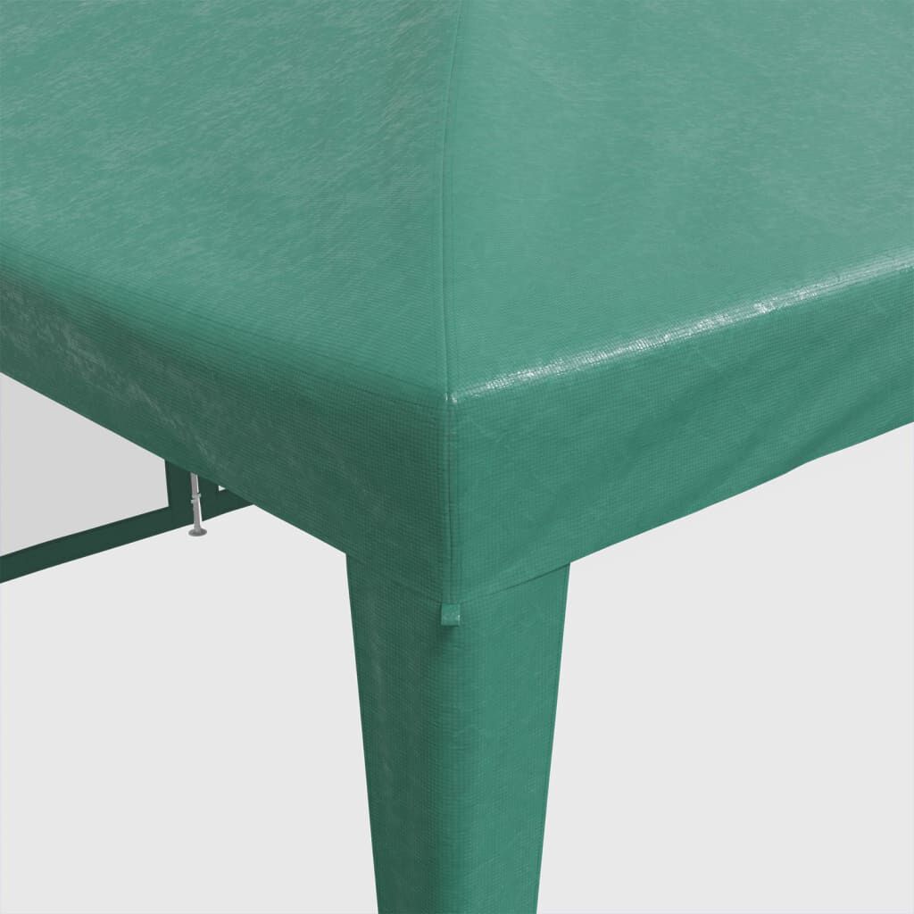 vidaXL خيمة حفلات 12 جدار جانبي شبكي لون أخضر 8×4 م HDPE
