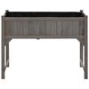vidaXL حوض حديقة مرتفع مع دفيئة 110×54×120 سم خشب تنوب صلب