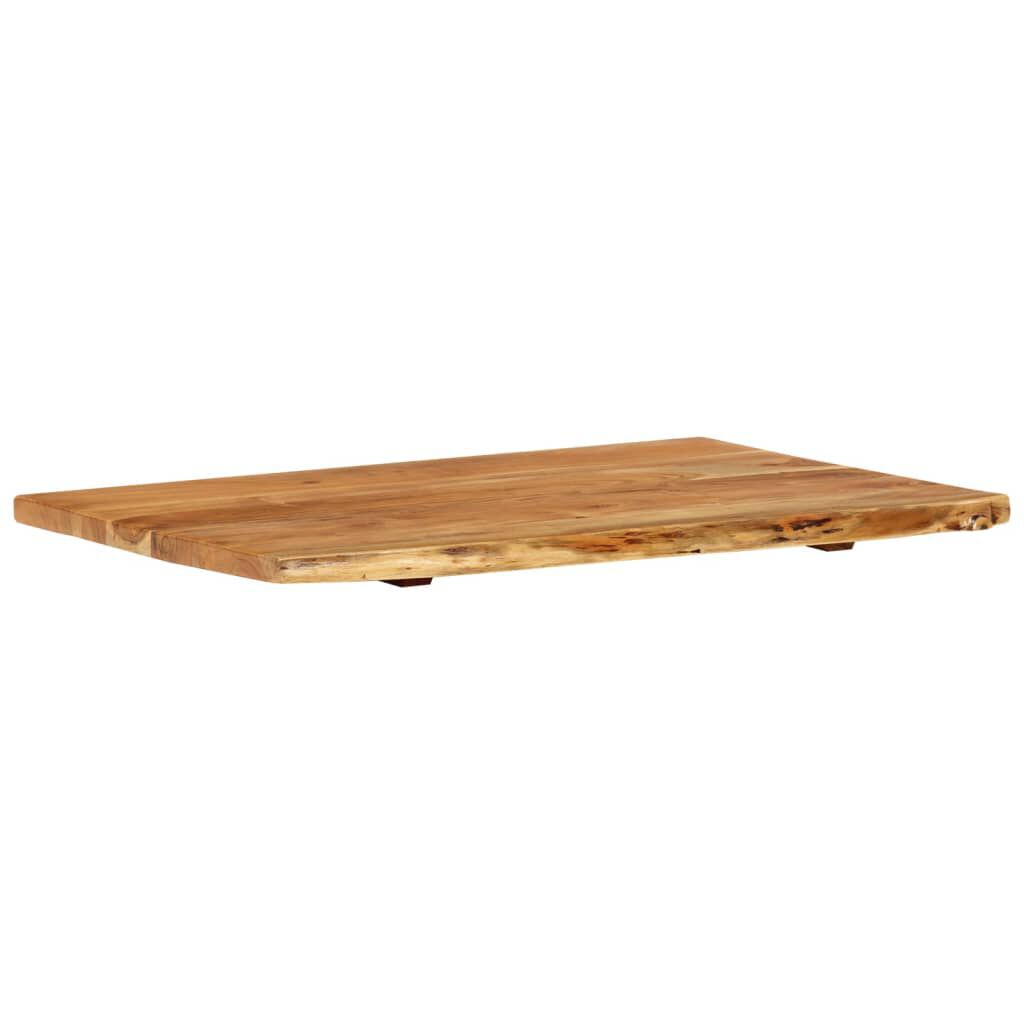 vidaXL سطح حوض غسيل الحمام خشب أكاسيا صلب 80×55×2.5