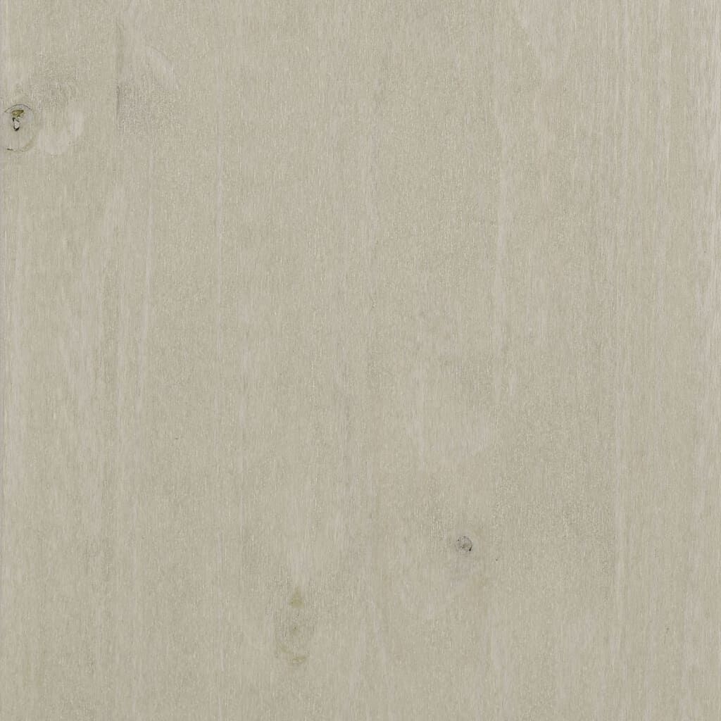 vidaXL طاولة قهوة أبيض 100×55×35 سم خشب صنوبر صلب
