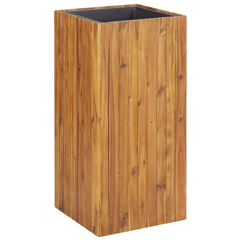 vidaXL حوض حديقة مرتفع 43.5×43.5×90 سم خشب أكاسيا صلب