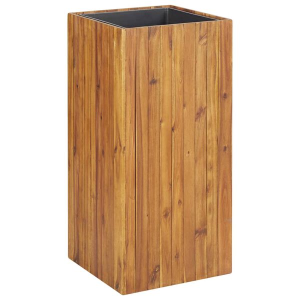 vidaXL حوض حديقة مرتفع 43.5×43.5×90 سم خشب أكاسيا صلب