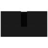 vidaXL خزانة حمام لون أسود 60×33×61 سم خشب صناعي