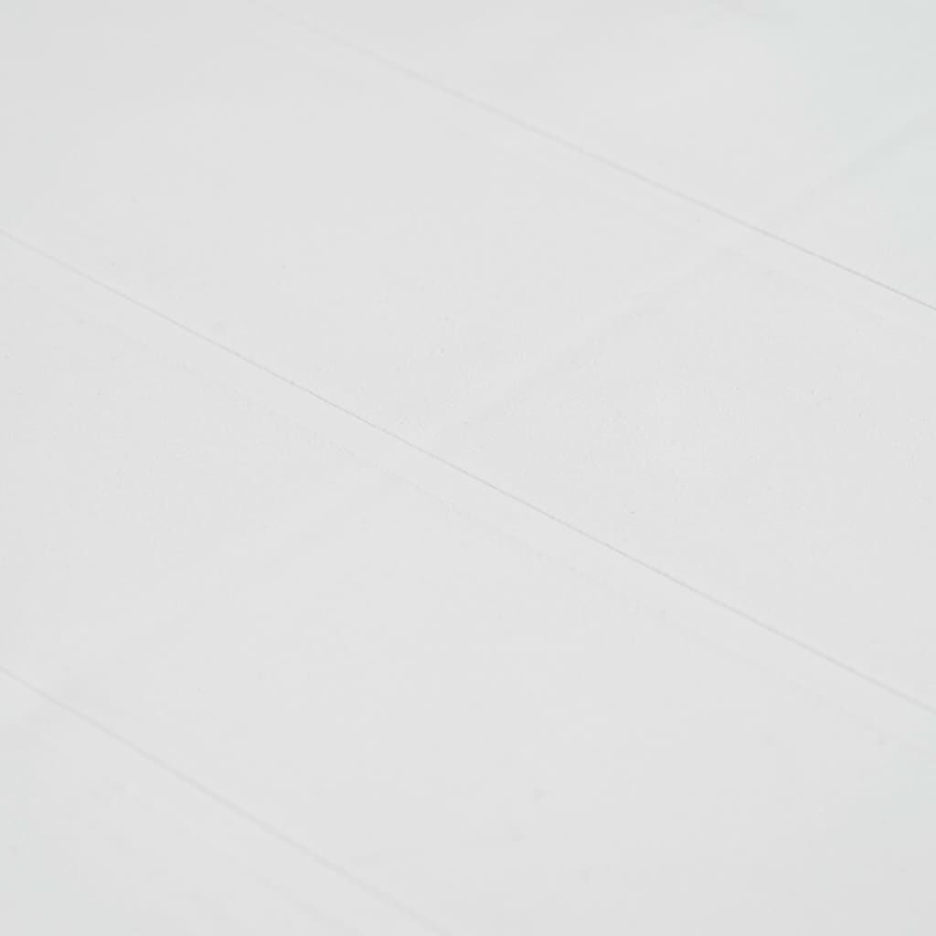 vidaXL طاولة حديقة أبيض 79×79×72 سم بلاستيك بمظهر روطان