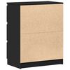 vidaXL خزانة جانبية لون أسود 60&times;35&times;76 سم خشب صناعي