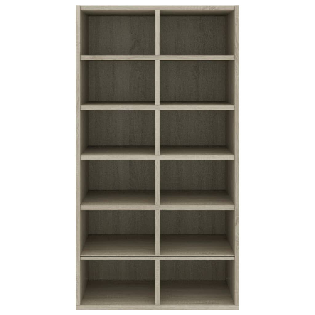 vidaXL حامل أحذية سونوما أوك 54×34×100.5 سم خشب صناعي