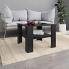 vidaXL طاولة قهوة لون أسود 60×60×42 سم خشب صناعي