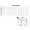 vidaXL سياج يورو فولاذ 0,8x25 متر أخضر