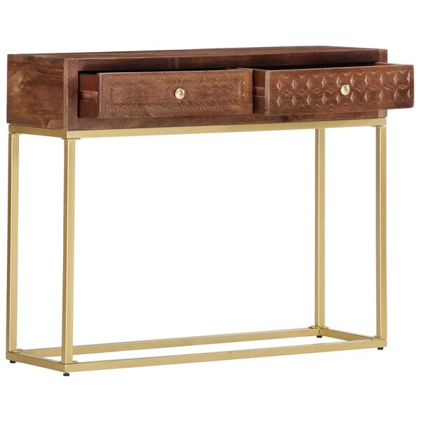 vidaXL طاولة كونسول 75x30x90 سم خشب مانجو صلب