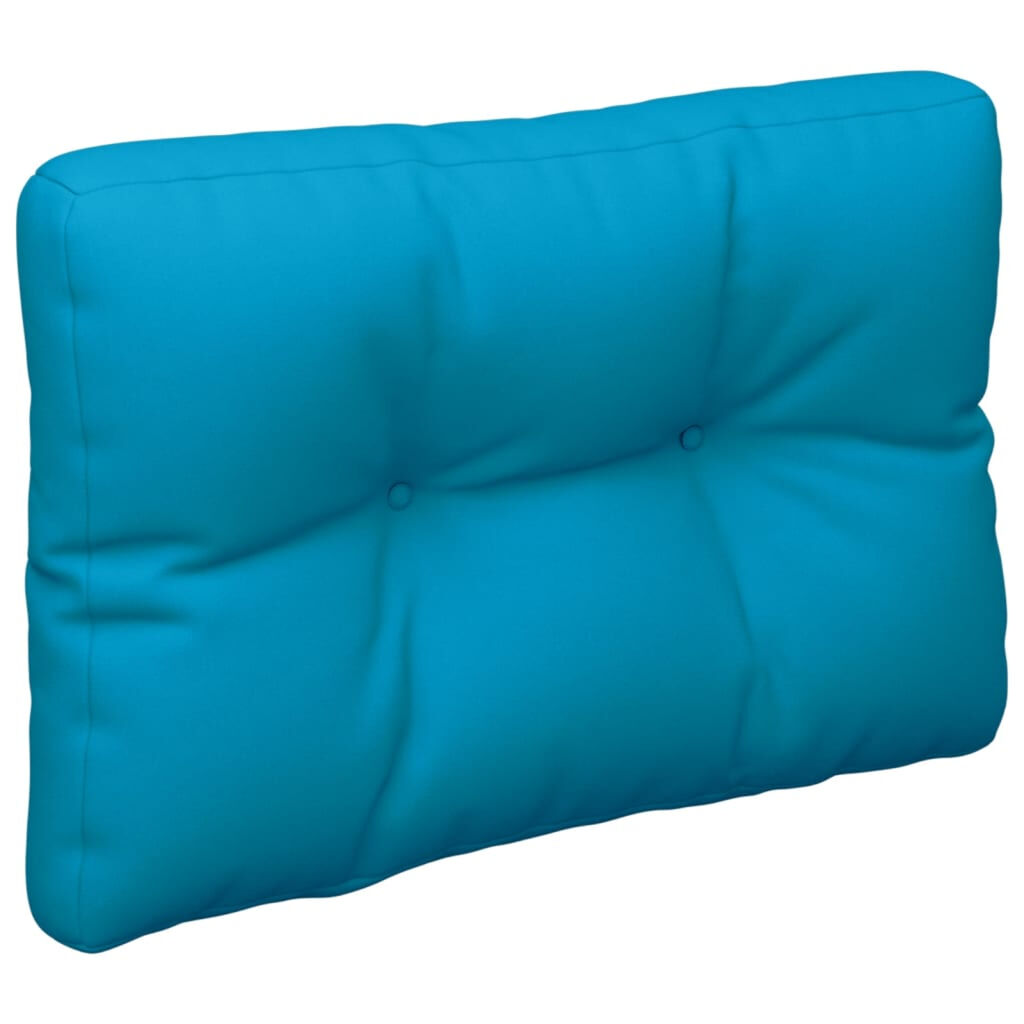 vidaXL وسادة باليت لون أزرق فاتح 50×40×12 سم قماش