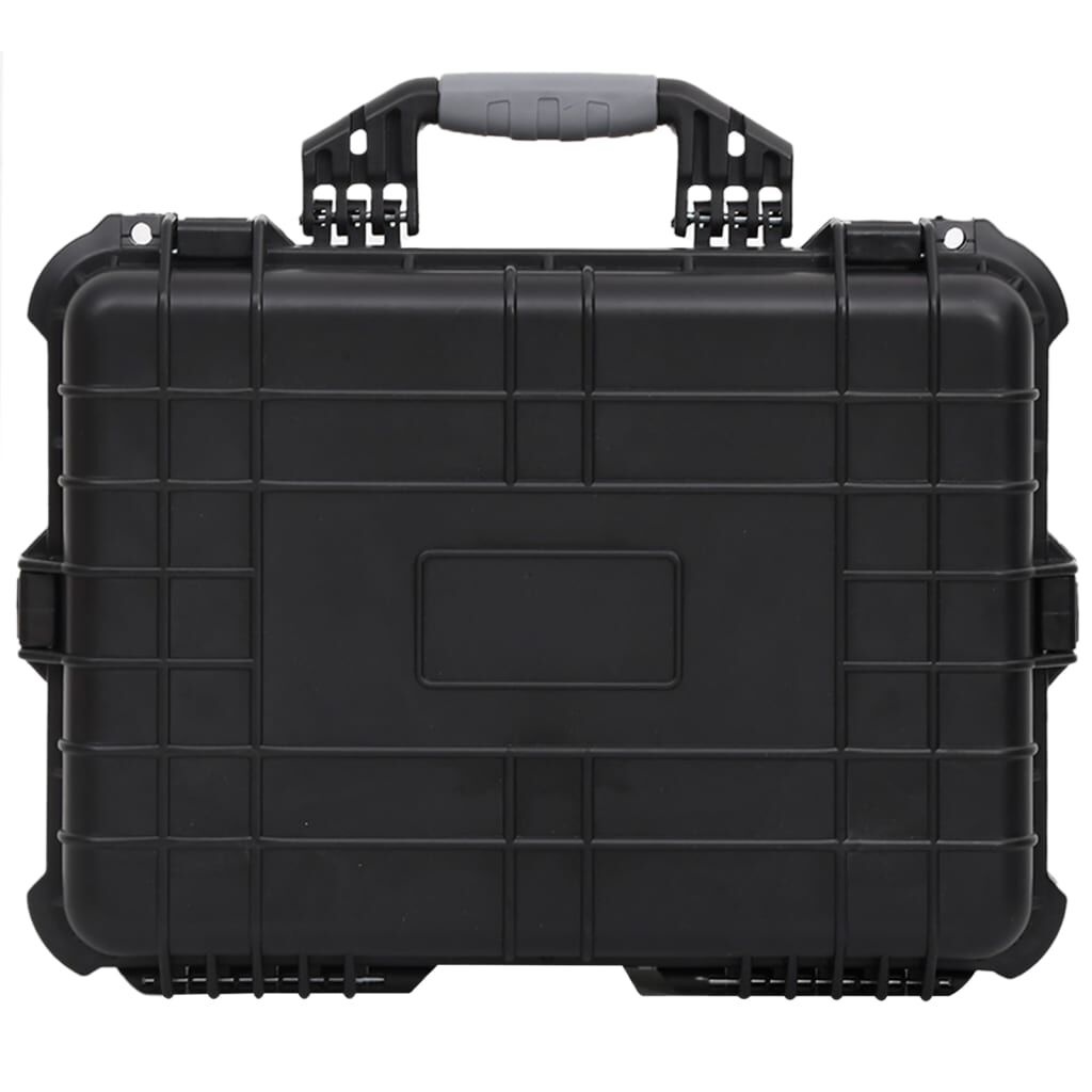 vidaXL حقيبة طيران محمولة أسود 52×40×19 سم بولي بروبيلين