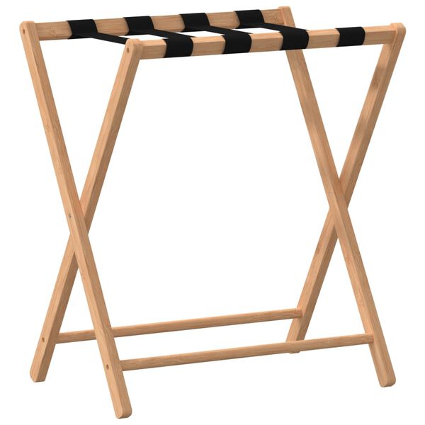 vidaXL حامل أمتعة 58x38x68,5 سم خيزران