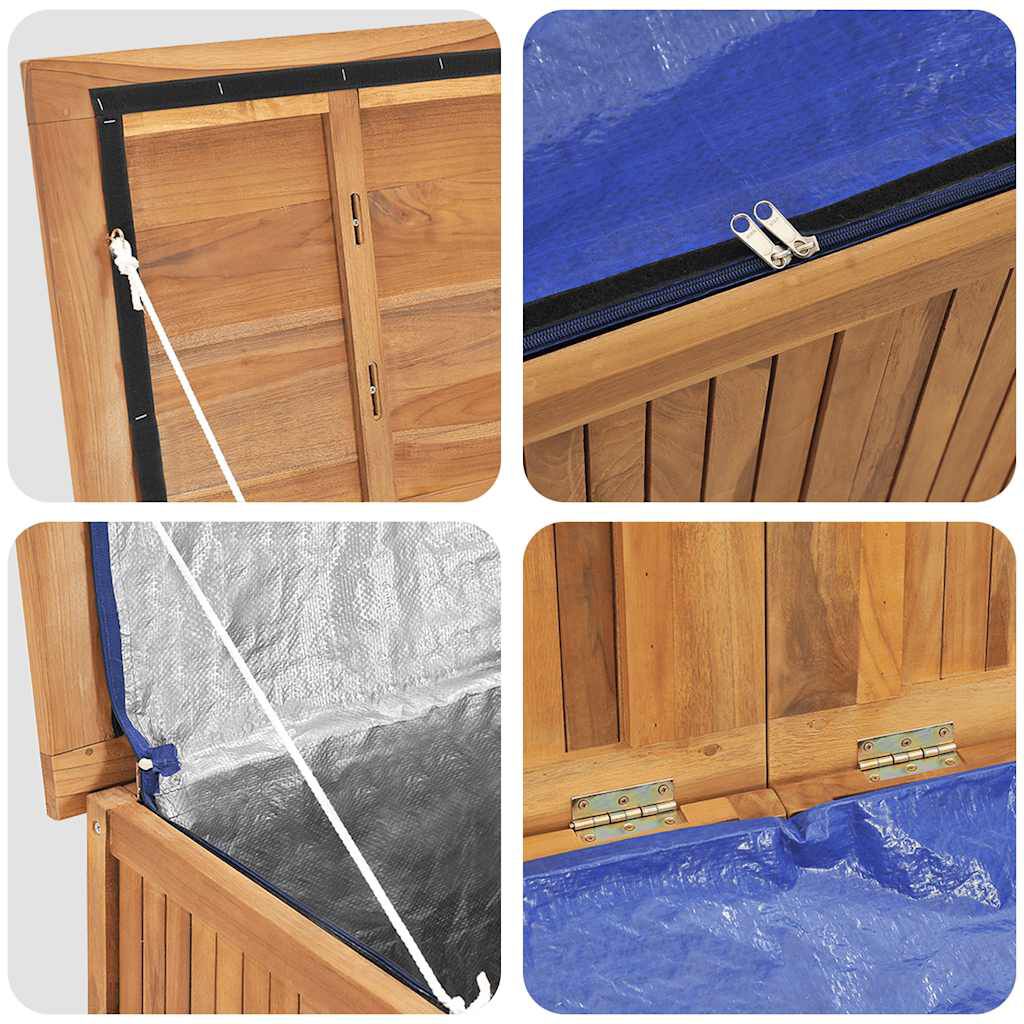 vidaXL صندوق حديقة 175×50×55 سم خشب ساج صلب