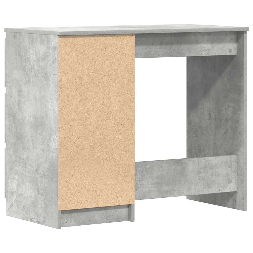 vidaXL مكتب لون رمادي أسمنتي 90×45×76 سم خشب صناعي