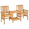 vidaXL كراسي حديقة مع طاولة شاي 159&times;61&times;92 سم خشب سنط صلب