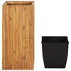 vidaXL حوض حديقة مرتفع 43.5×43.5×90 سم خشب أكاسيا صلب