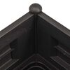 vidaXL حوض حديقة مرتفع PP أنثراسايت 100×43×35 سم