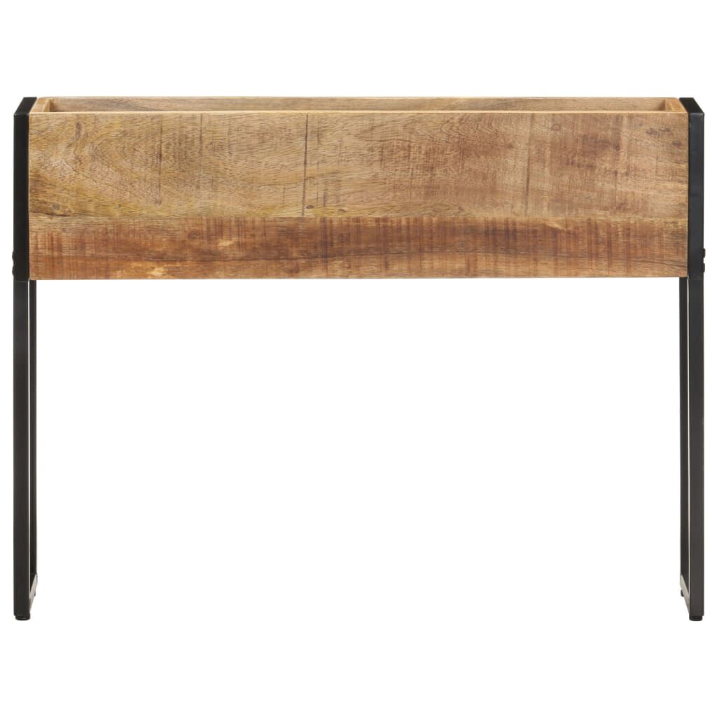 vidaXL حوض زرع 90×20×68 سم خشب مانجو خشن