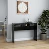 vidaXL طاولة كونسول أسود 105×30×80 سم خشب صناعي