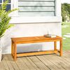 vidaXL مقعد طويل للحديقة 45x35x110 سم خشب أكاسيا صلب