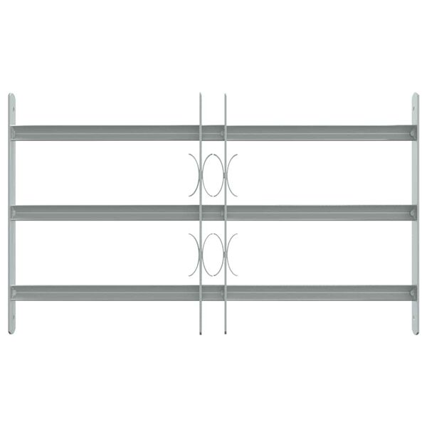 vidaXL شبكة أمان قابلة للتعديل للنوافذ مع 3 قضيب مستعرض 500-650 ملم