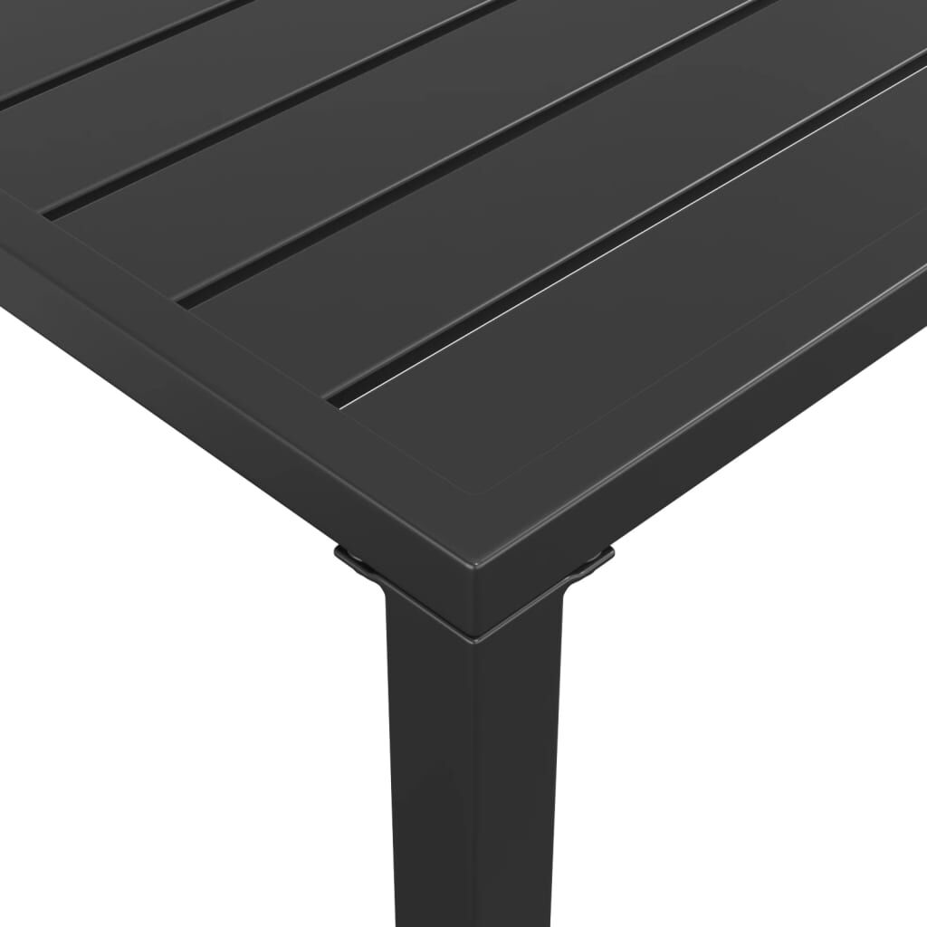 vidaXL طاولة سفرة حديقة أنثراسيت 110×54×70 سم فولاذ