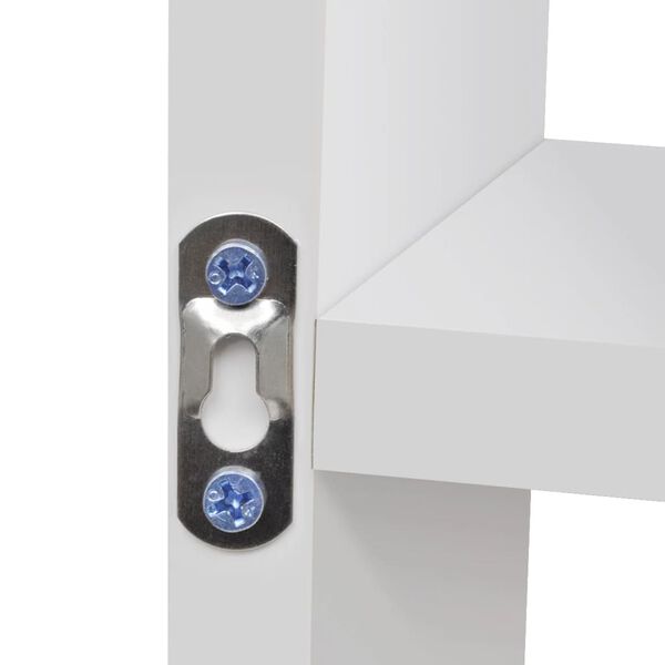 242548 رف جداري عائم 8 حجرات أبيض