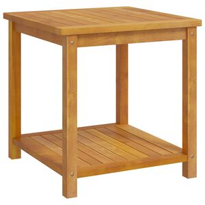 vidaXL طاولة جانبية خشب أكاسيا صلب 45&times;45&times;45 سم
