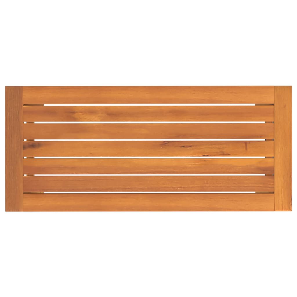 vidaXL مقعد طويل للحديقة 45x35x80 سم خشب أكاسيا صلب