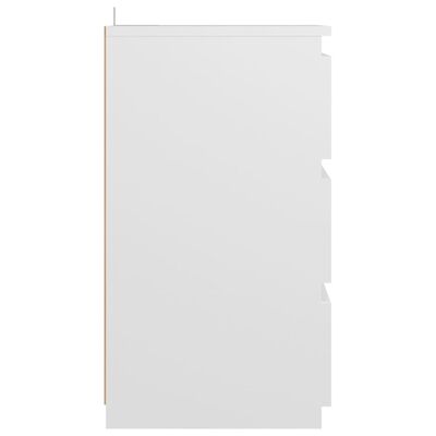 vidaXL خزائن سرير2 ق أبيض 40×35×62.5 سم خشب حبيبي