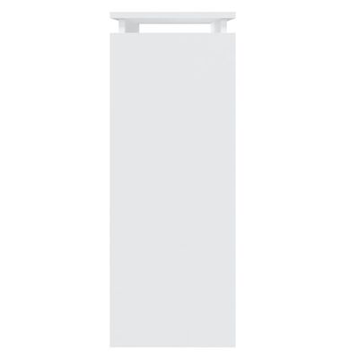 vidaXL طاولة كونسول أبيض 80×30×80 سم خشب حبيبي