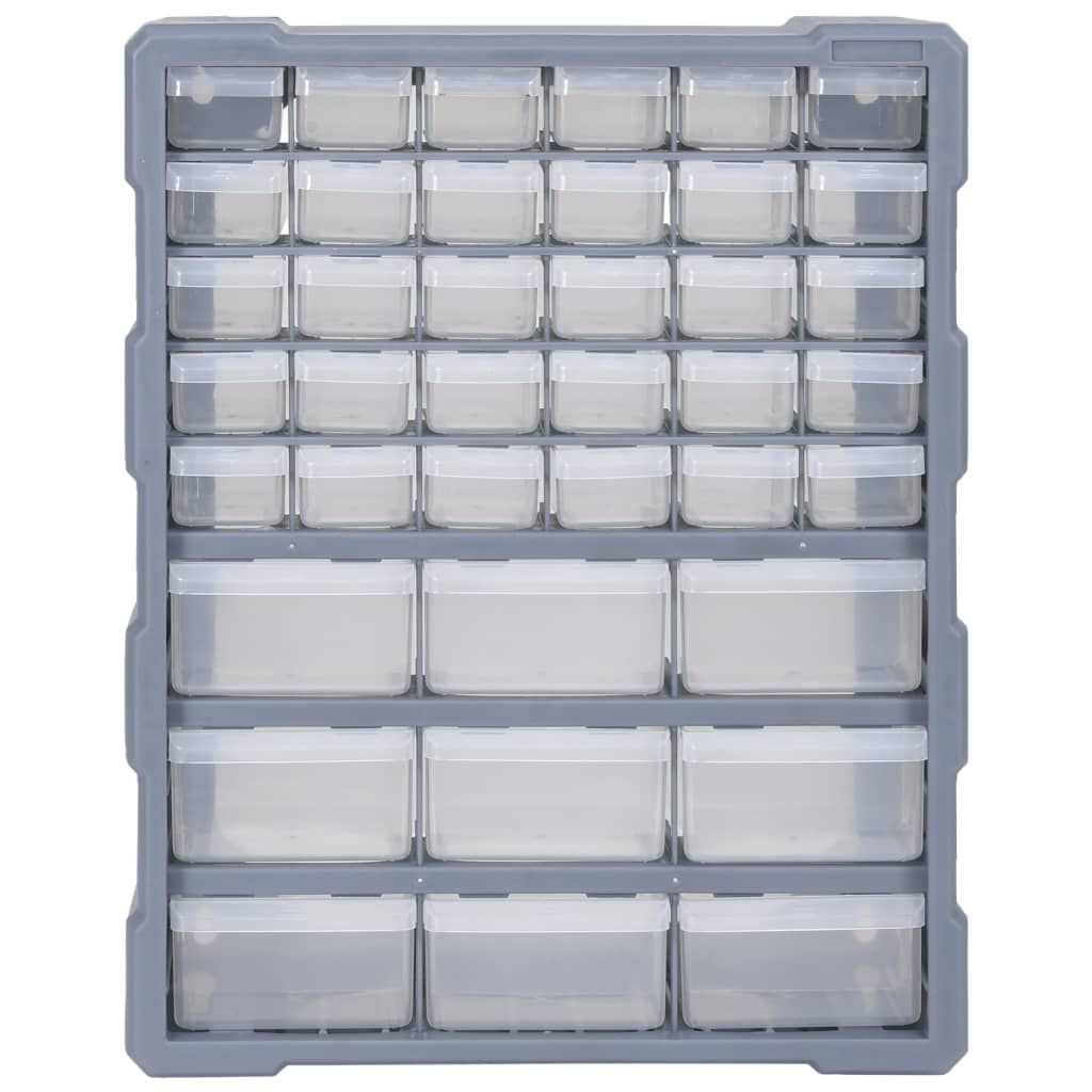 vidaXL منظم متعدد الأدراج مع 39 درجًا 38×16×47 سم