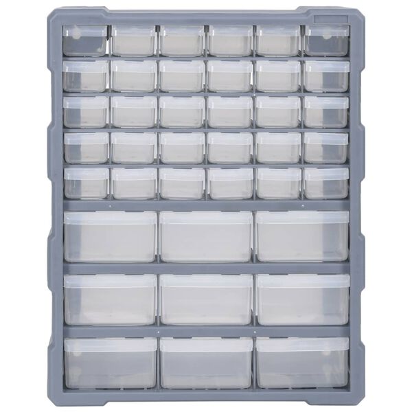 vidaXL منظم متعدد الأدراج مع 39 درجًا 38×16×47 سم