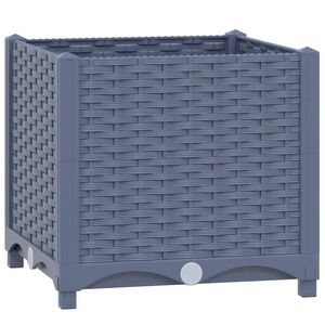 vidaXL حوض زراعي مرتفع 40&times;40&times;38 سم بولي بروبيلين