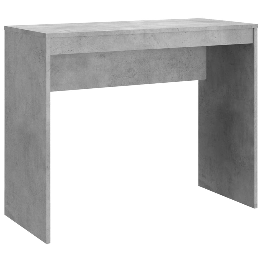 vidaXL مكتب رمادي أسمنتي 90×40×72 سم خشب صناعي