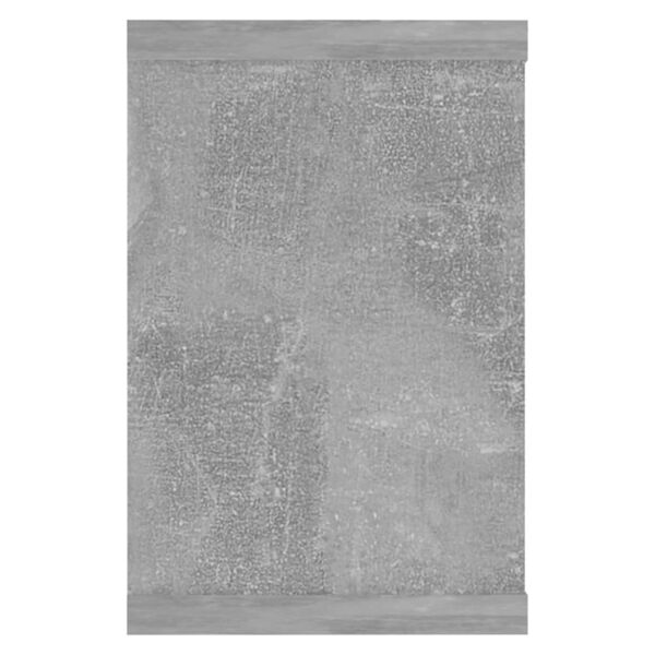 vidaXL رفوف جدارية مكعبة 2 ق رمادي أسمنتي 60×15×23 سم خشب صناعي