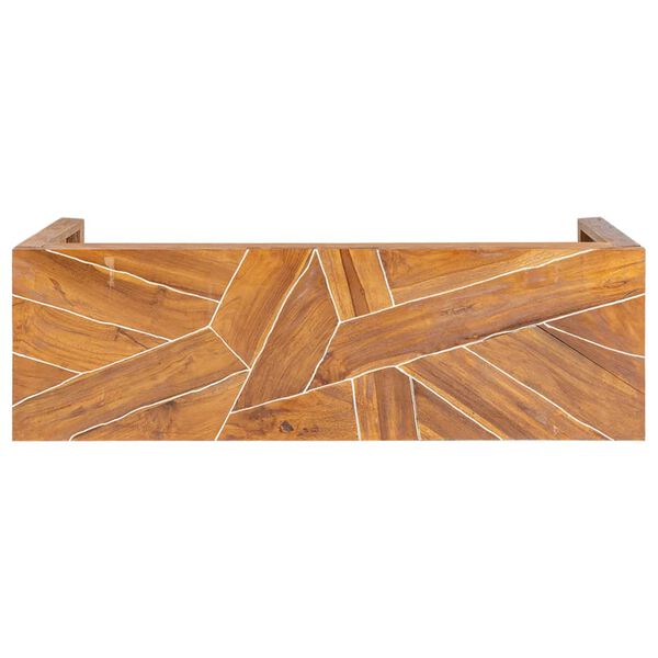 vidaXL حامل تلفزيون 110×60×38 سم خشب ساج صلب