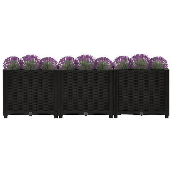 vidaXL حوض زراعي مرتفع 120&times;40&times;38 سم بولي بروبيلين