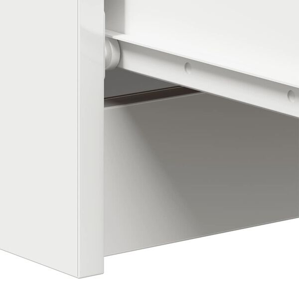 vidaXL خزانة جانبية أبيض 60×35×98.5 سم خشب صناعي