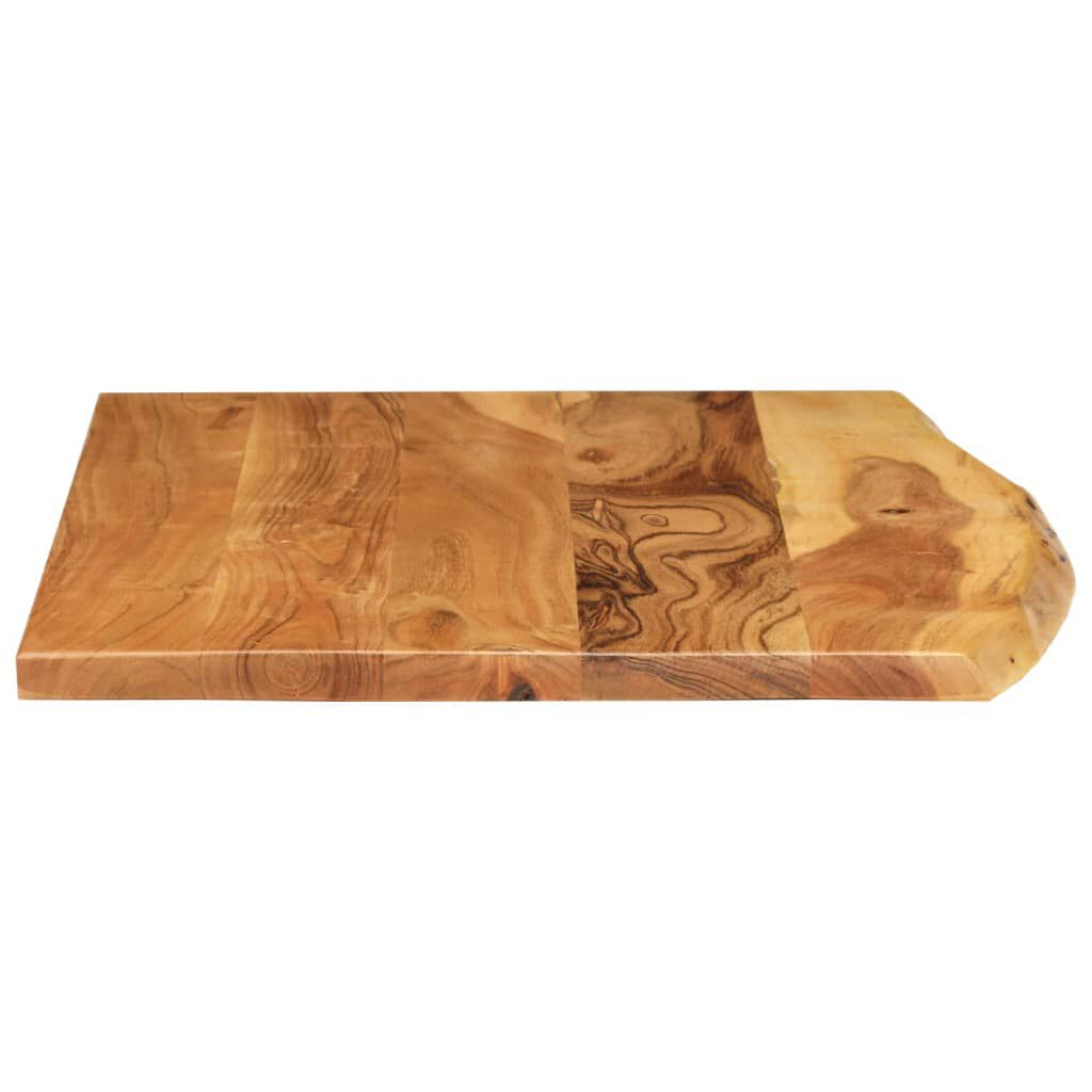 vidaXL سطح حوض غسيل الحمام خشب أكاسيا صلب 80×55×2.5
