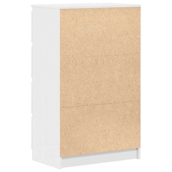 vidaXL خزانة جانبية أبيض 60×35×98.5 سم خشب صناعي