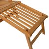 كراسي استرخاء vidaXL Outdoor مع مسندين للقدمين 2ق خشب أكاسيا صلب