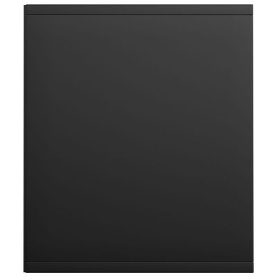 vidaXL خزانة كتب/خزانة تلفزيون لون أسود 36×30×143 سم خشب صناعي