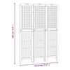 vidaXL مقسم غرفة 3-ألواح 121.5×2×180 سم خشب أكاسيا صلب