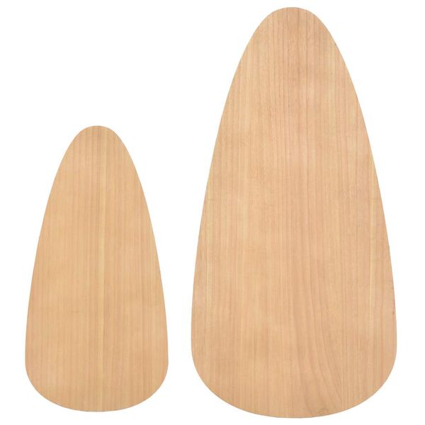 طقم طاولة قهوة 2 قطعة خشب صنوبر جامد بني vidaXL