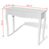 vidaXL طاولة تسريحة كونسول أبيض