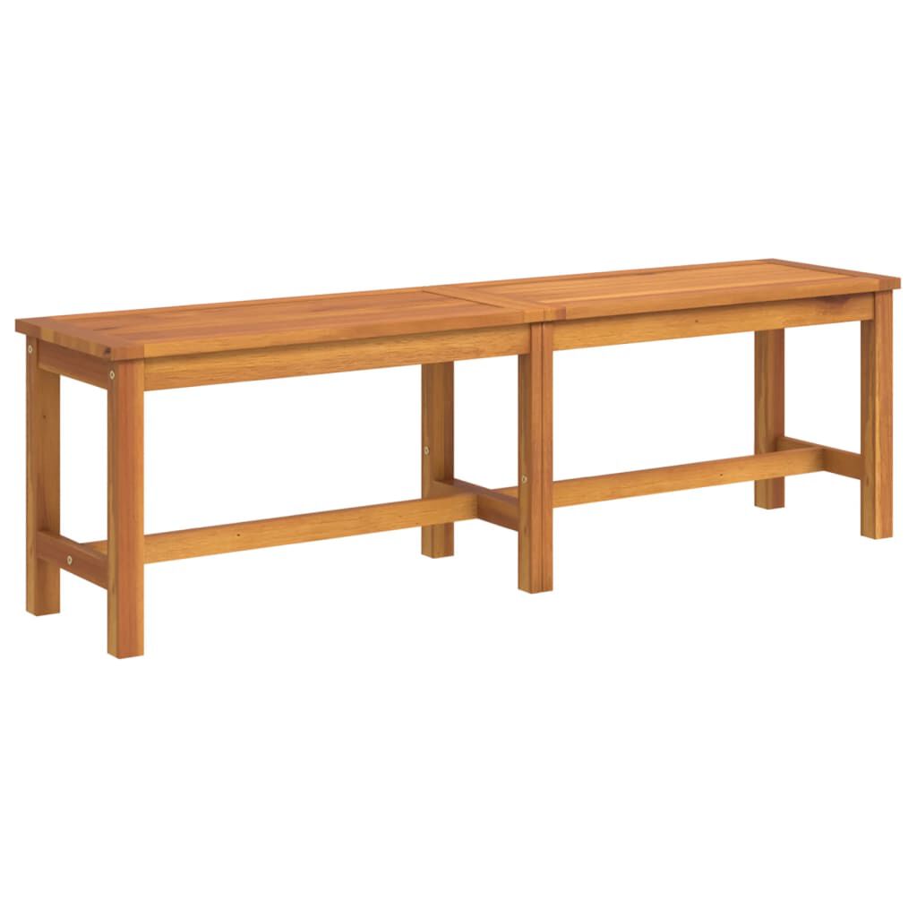 vidaXL مقعد طويل للحديقة 45x35x150 سم خشب أكاسيا صلب