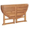 318479 vidaXL طاولة سفرة حديقة قابلة للطي قطر 110x75 سم خشب ساج صلب